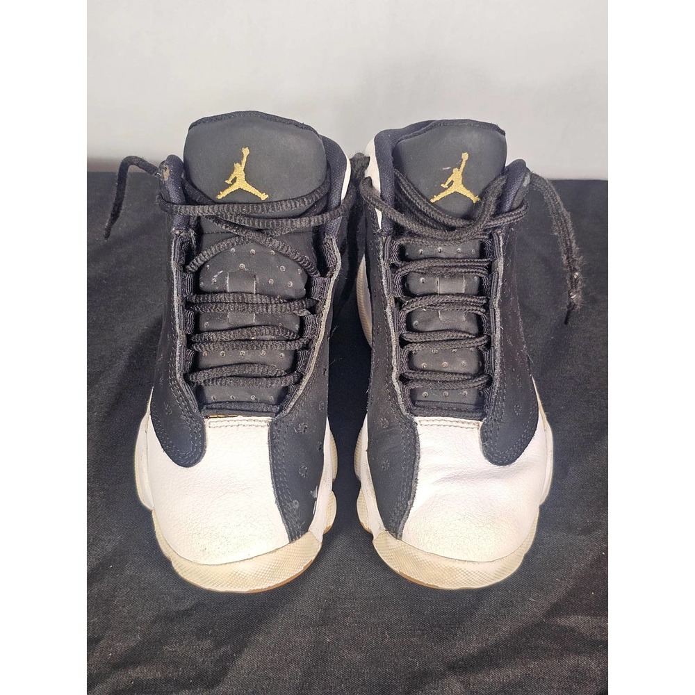 Kids Air Jordan 13 Retro City of Flight BP Black Retro Basketball Shoes Size 11C